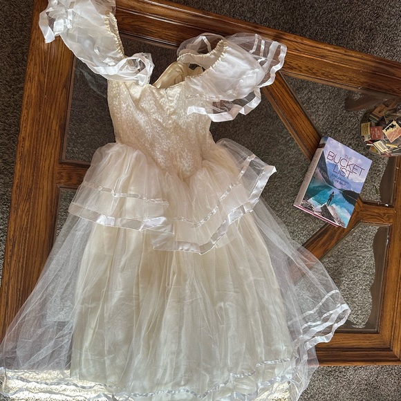 Gunne sax cream fairytale wedding ivory dress vintage - Picture 5 of 5